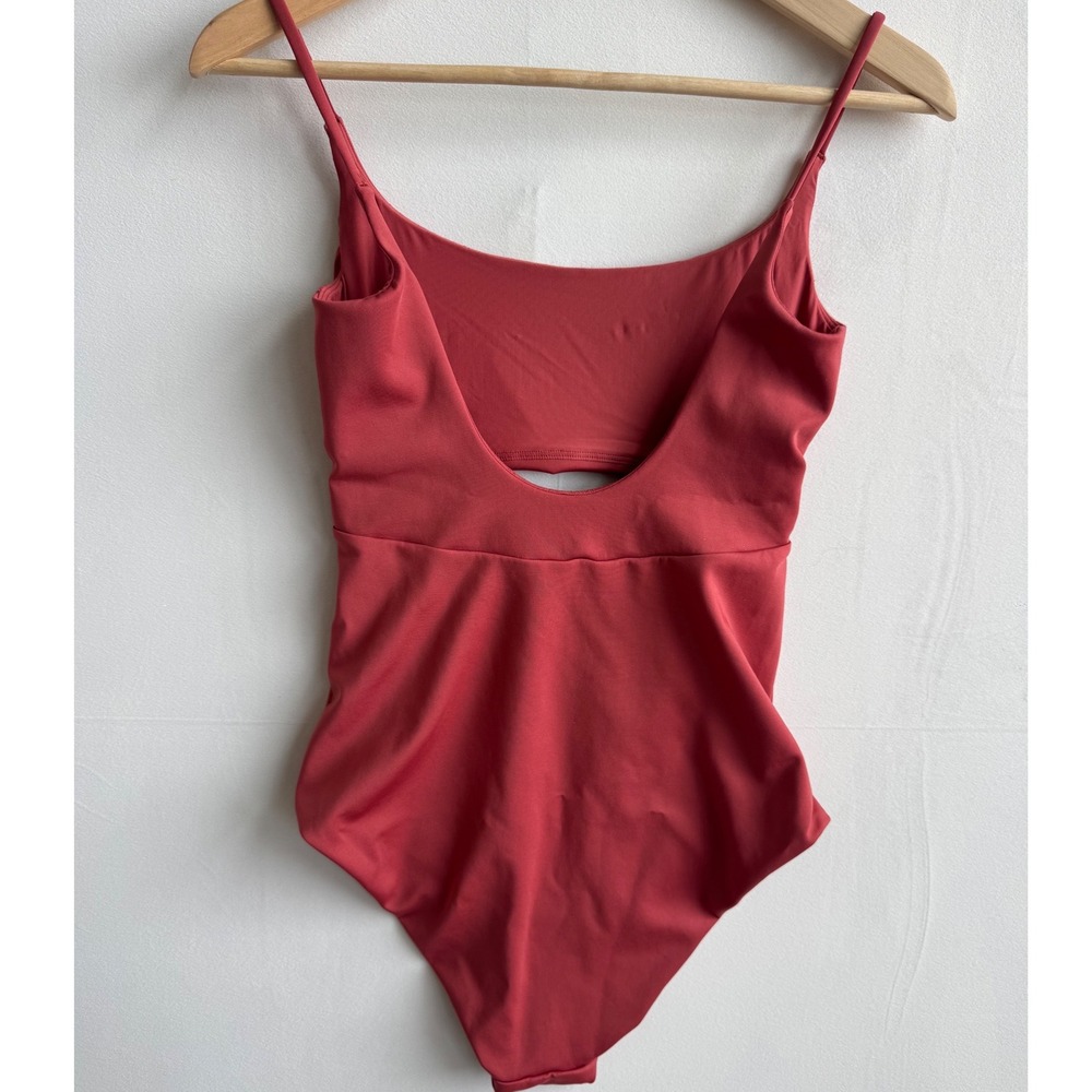 Left On Friday Women Peak Suit Camp Rose Pink Large Tall One Piece Swimsuit - Picture 5 of 9